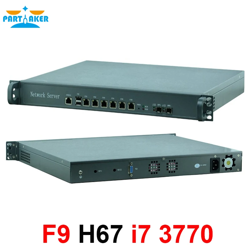 H67SL 6 * Intel 82583 в 2 SFP 1U чехол сетевой серверный брандмауэр роутер с процессором i7 3770