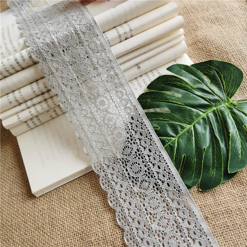 

S1501 7.5CM Wide Decorative Lingerie Waist Elastic Lace Soft And Comfortable Lingerie Lace