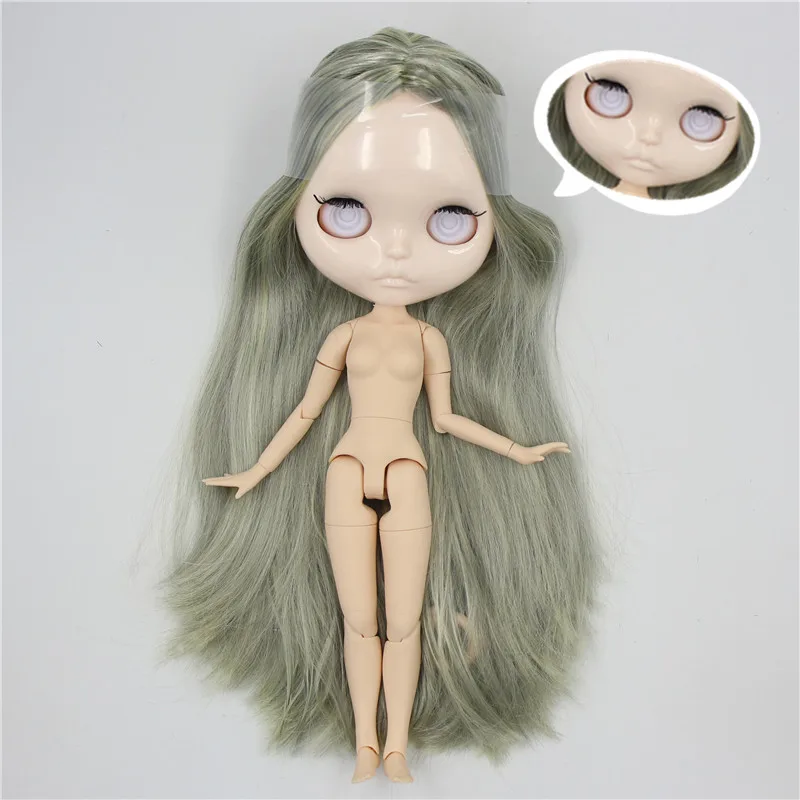 Ледяной DBS Blyth кукольные 1/6 bjd 30 см шарнирное тело зеленые волосы без eyechips резные