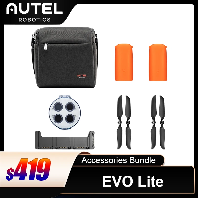 

Autel Robotics EVO Lite Camera Drone Accessories Kit Original On The Go Bundle Battery Filter Propeller Charging Hub Accessories