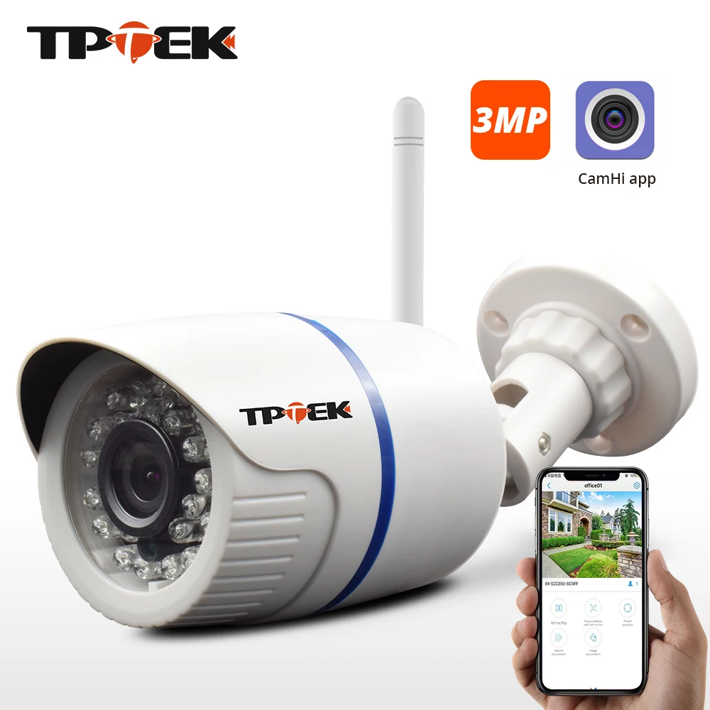 3MP 1080P IP камера наружная WiFi камера безопасности 720P беспроводная камера наблюдения Wi Fi цилиндрическая Водонепроницаемая камера видеонаблюдения Onvif CamHi Cam