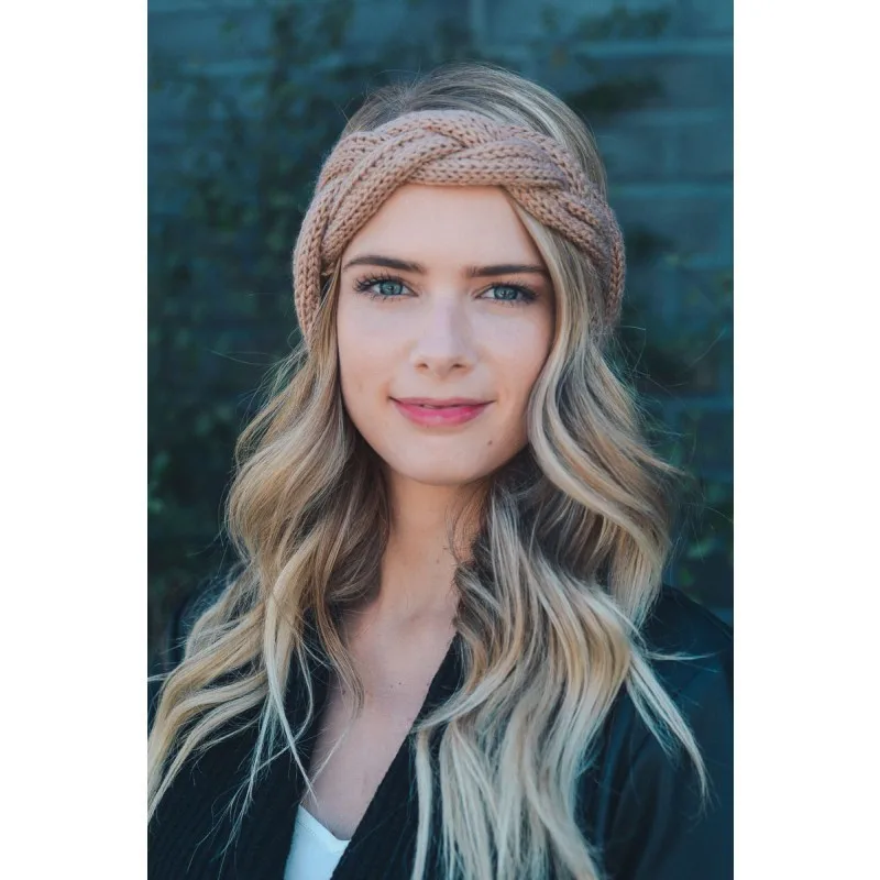 Оптовая продажа европейская повязка на голову с капюшоном однотонная теплая