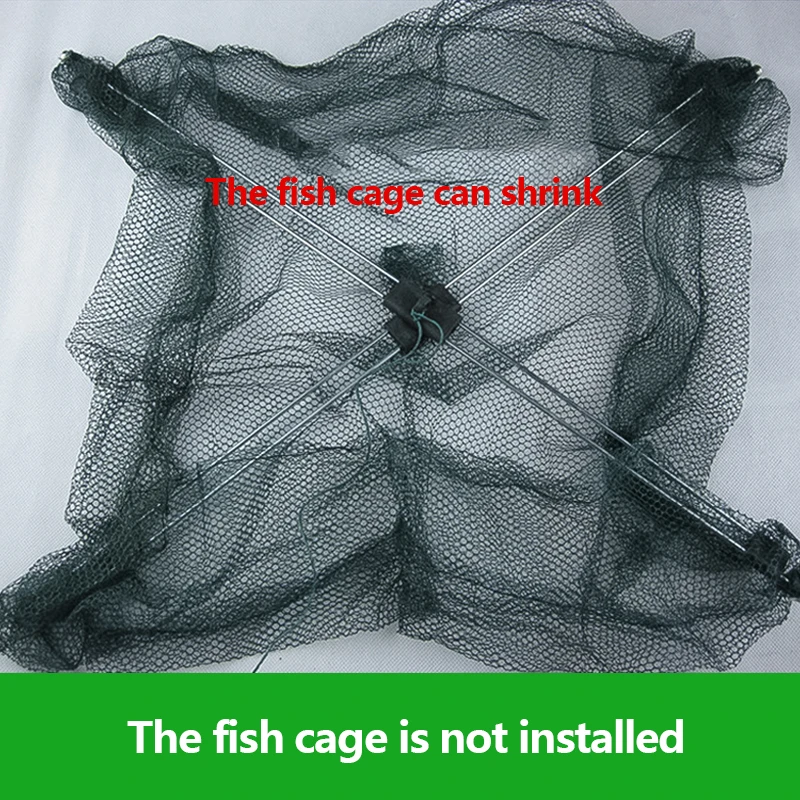 80*80cm Fishing Net Foldable Folding Mesh Nylon Baits Trap Cast Dip Crab Shrimp Nets Automatic Outdoor Fishnet |