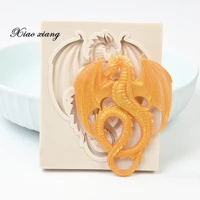 3d dragon silicone mold cake fondant molds diy party cake decorating tools cupcake chocolate candy polymer clay moulds m1357