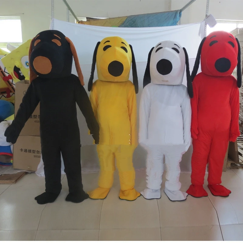 Мультяшный костюм собаки талисмана необычный для косплея маскотэ Хэллоуин день
