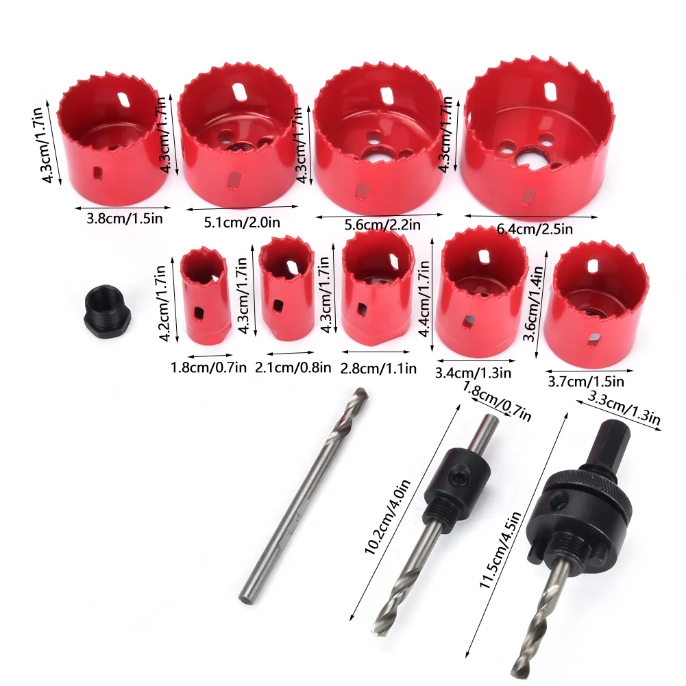 13 шт. кольцевая пила комплект общего назначения пилы 3/4in ~ 2 1/2in с направляющая