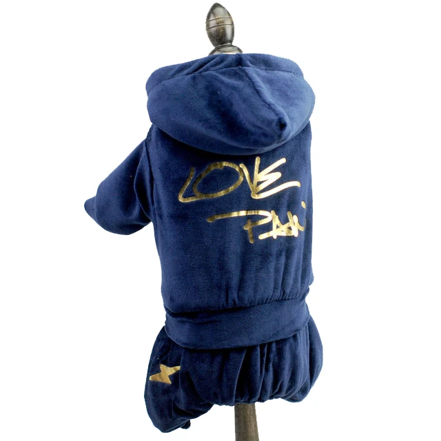Winter Warm Pet Dog Clothes Overalls Soft Velure Dogs Jumpsuit Small Coats Outfit For Pets Fleece Inside XS-XL | Дом и сад