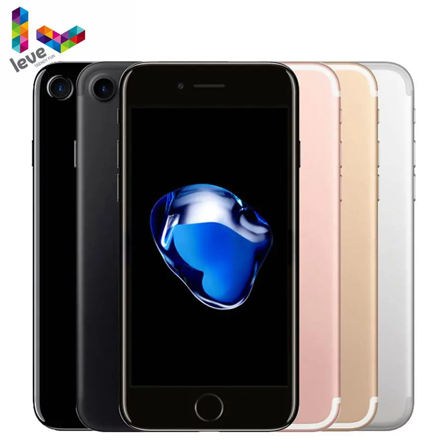 Для Apple iPhone 7 оригинальный iOS разблокирован мобильный телефон 4,7 "2 Гб оперативной памяти, 32 ГБ оперативной памяти/128 ГБ/256 ГБ ROM 12MP Quad Core, определ...