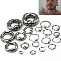 4pcs nose ring bcr clip ball surgical steel captive bead ring hoop ear tragus cartilalge septum helix nipple piercing jewelry