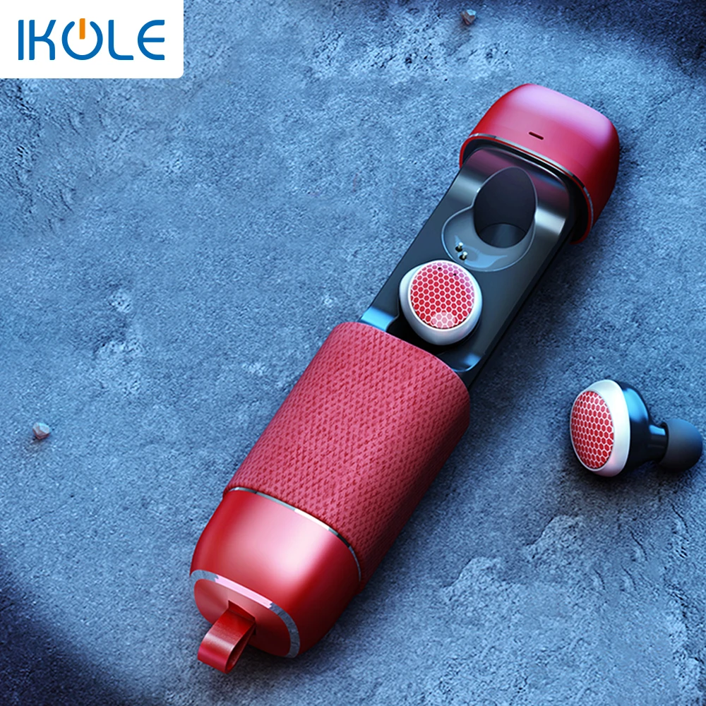 IKOLE Bluetooth 5 0 металлические TWS наушники Hi Fi 9D водонепроницаемая гарнитура