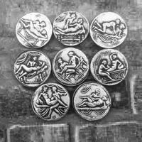 16 pcsset embossed wanderer sexy coin greek coin companion coin collection commemorative coin gift challenge coin