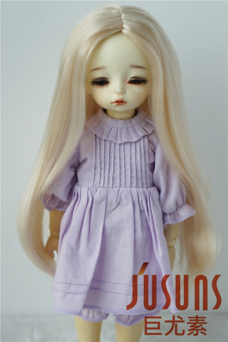 

JD016 1/6 1/4 BJD Wigs Fashion Parting Line Long Curly Wig For Size 6-7inch 7-8inch Doll Synthetic Mohair YOSD MSD Doll Hair