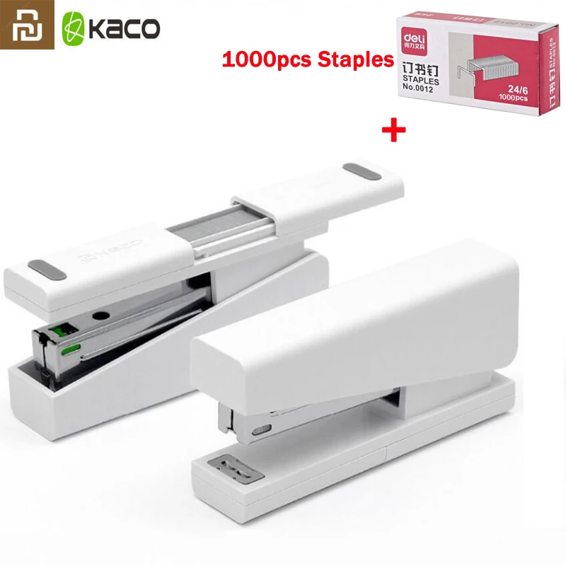 Оригинальный степлер Youpin Kaco LEMO 24/6 26/6 с 100 шт. скоб для бумаги бизнеса школы