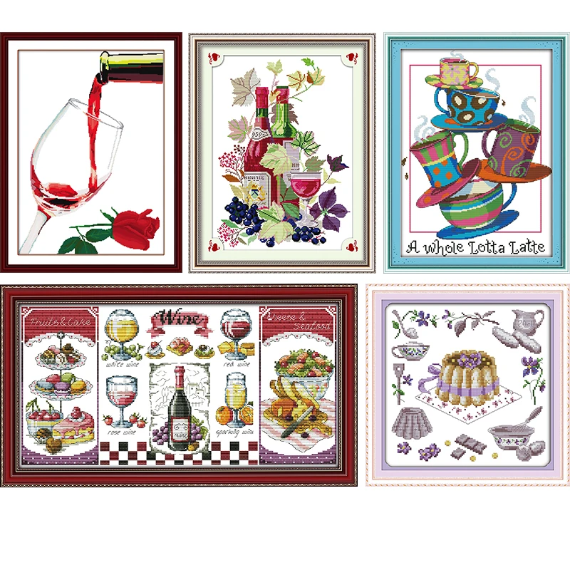 Набор для вышивки крестиком 11CT14CT ручной работы с напечатанным рисунком DMC набор