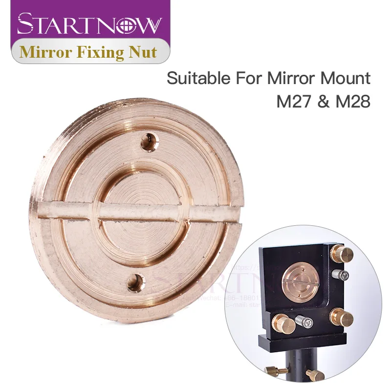 

Startnow Laser Mirror Mount Fix Nut M27 M28 Removable Fixing Brass Nut For CO2 Laser Lens Mount