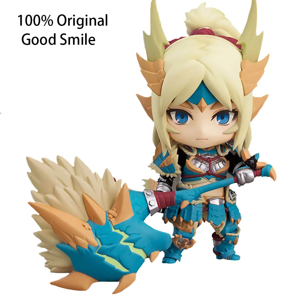 

В наличии Good Smile Nendoroid 1407.dx Monster Hunter World Hunter, Женская Аниме Фигурка Zinogre Alpha Armor, коллекционные игрушки