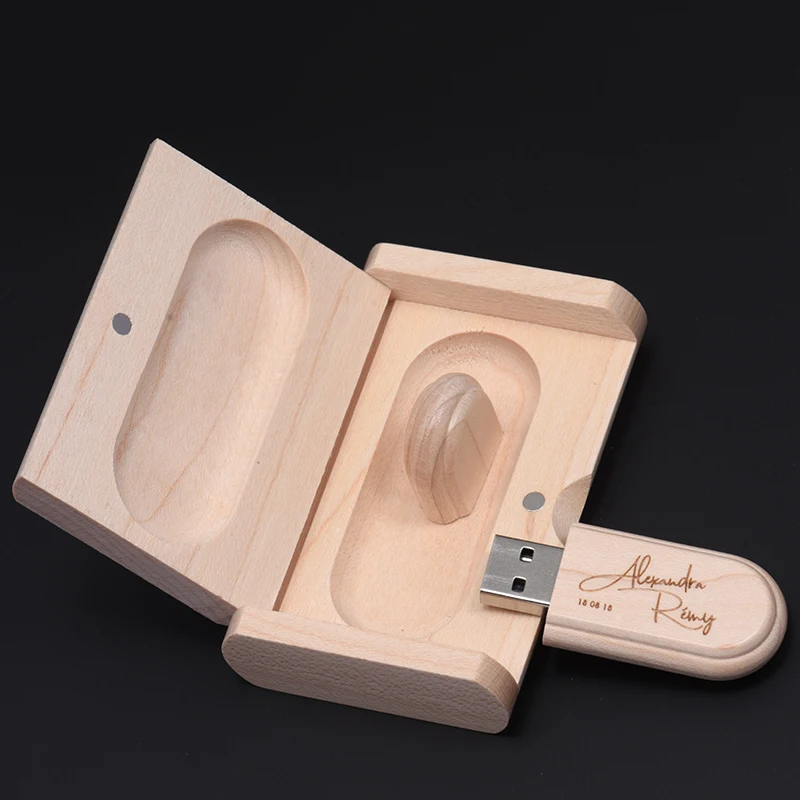 USB флеш накопитель POWERONE в деревянной коробке 4/8/16/32/64 ГБ|wooden usb|pendrive 8gbusb 3.0 |
