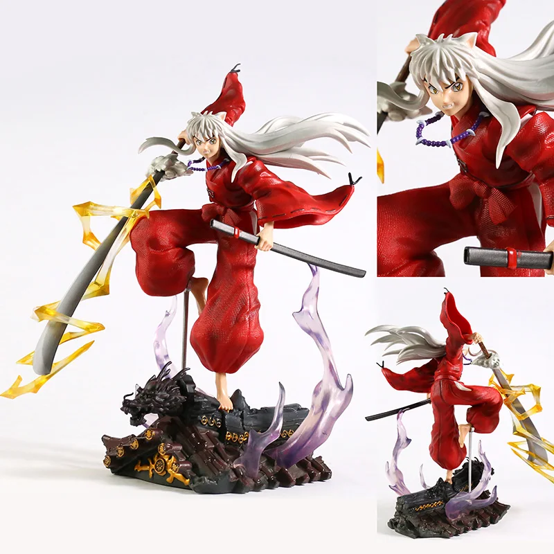 

35 см статуя Inuyasha GK, коллекционная фигурка, модель игрушки