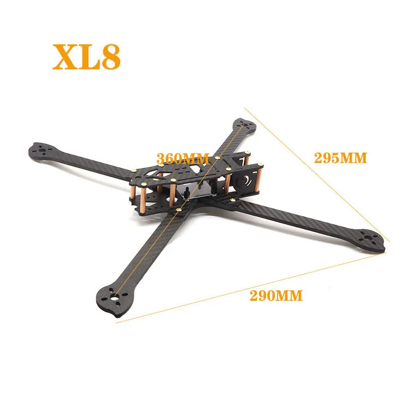 HSKRC 3K Carbon Fiber XL5 V2 232 мм XL6 283 XL7 294 XL8 360 True X 5 6 7 8 дюймов X328 FPV рама для фристайла