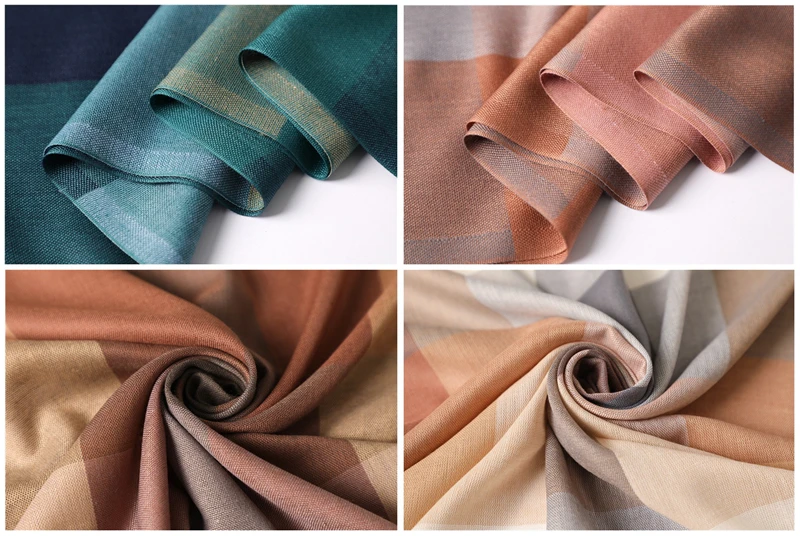 

Luxury Brand Winter Woman's Scarf Plaid Long Hijab Cloth Women's Neck Scarves Warm Thin Section Tassel Shawl Fashionable Scarf