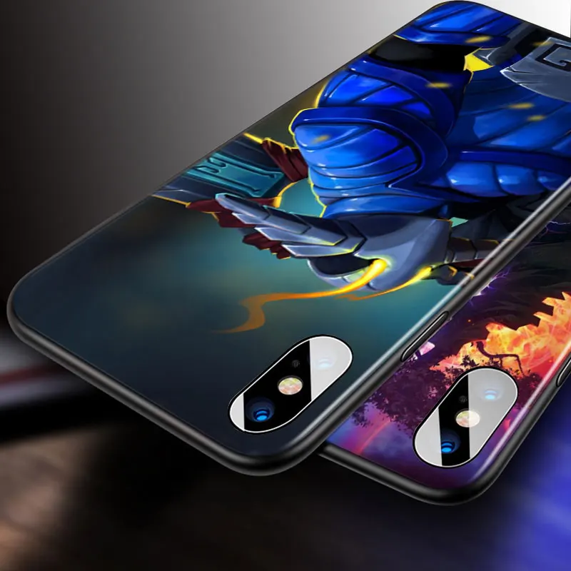 

Game dota 2 For Apple iPhone 12 11 Pro Max mini XS Max XR X 8 7 6 6S Plus 5S SE 2020 Soft Black Phone Case
