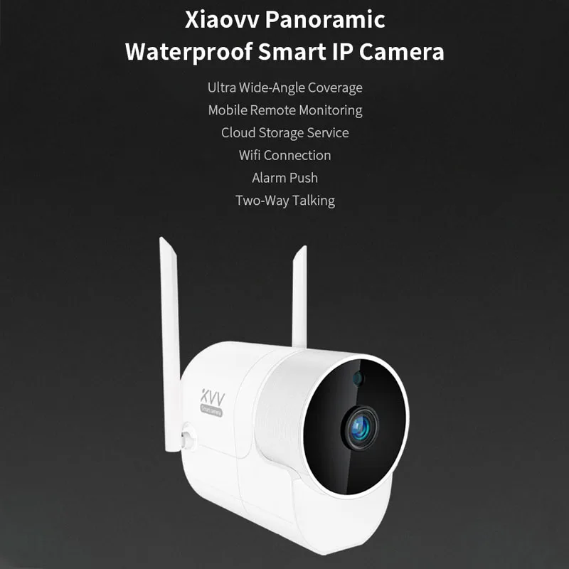 Xiaovv Smart 1080P панорамный Водонепроницаемый 180 ° Открытый IP инфракрасная Ночное видение Видеоняни и радионяни высокой четкости Камера