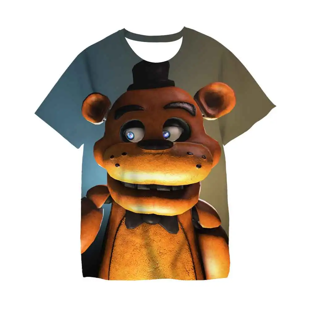 

Boys Fnaf Tshirts 3D Cartoon Video Game Girls Clothes Kids Friday Night Funkin T-shirt Children Summer Short Sleeve T Shirt Tops