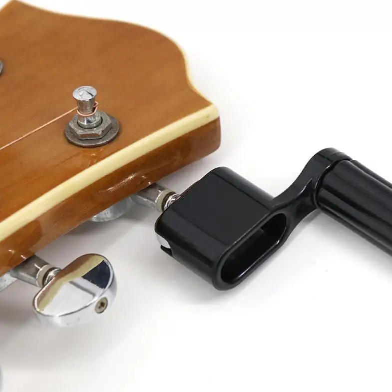 hohe qualität schwarz kunststoff gitarre wickler schnelle geschwindigkeit elektrische gitarre zubehör bass peg kopf string tuning reparatur