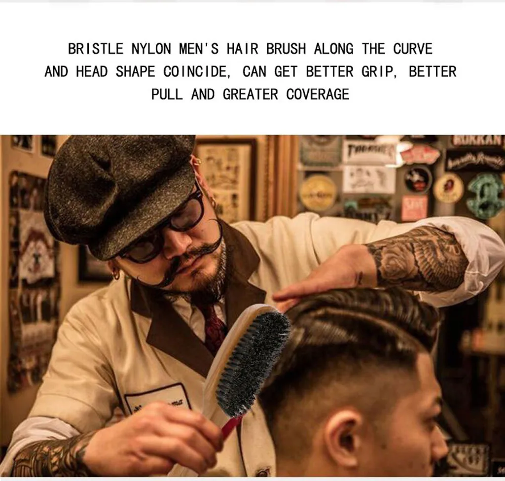 Пластиковая Ручка Парикмахерская Мягкая щетка для чистки волос Шея Пыльник