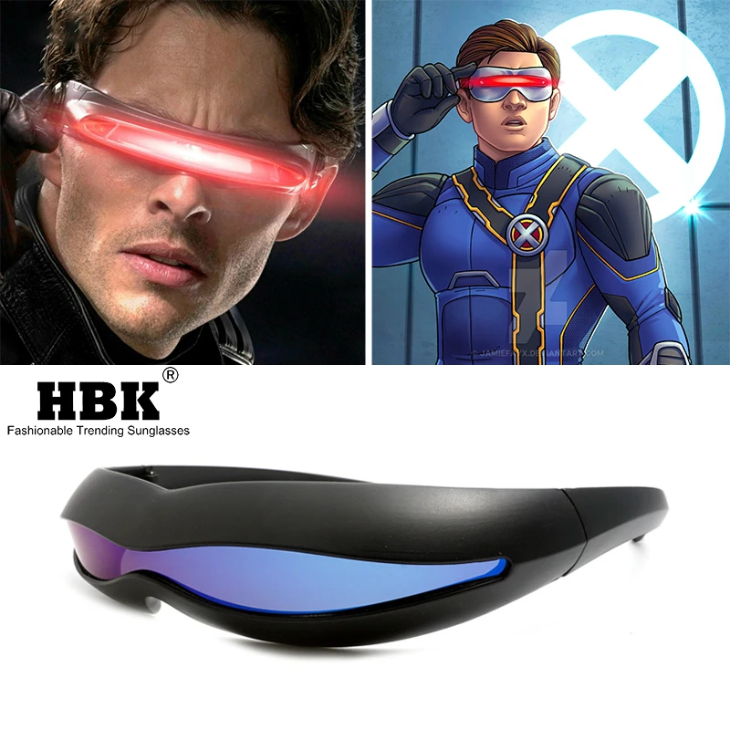 

Футуристические солнцезащитные очки X-Men cyclop для косплея на Хэллоуин, Мужские поляризационные солнцезащитные очки, материал памяти, Специал...
