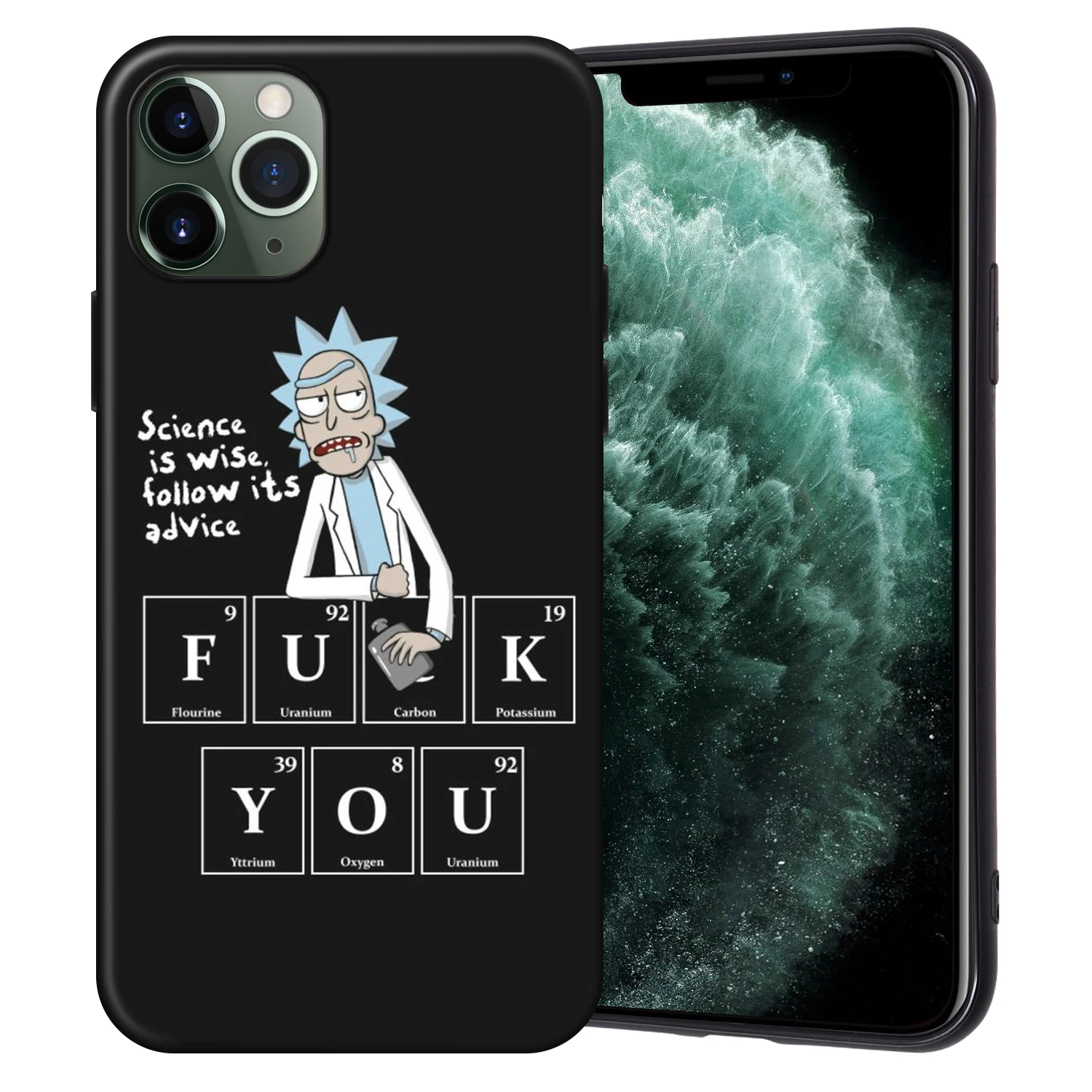 Рик и Морти черный чехол ТПУ для iPhone XR XS Max X Coque для iPhone 11 Pro Max чехол для iPhone 7 8 6 6S Plus 5 5S SE Fundas - Цвет: H5146