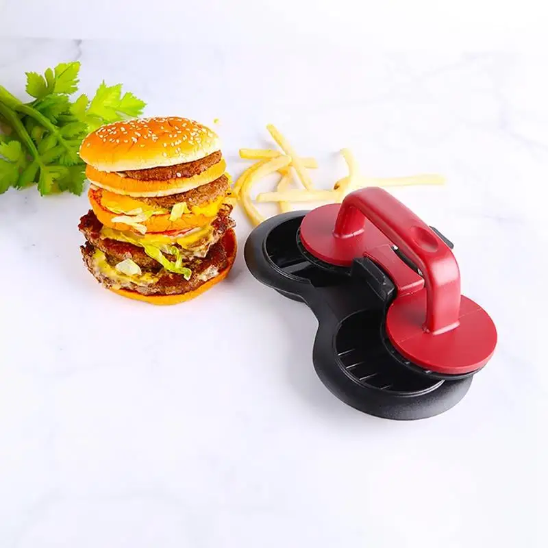 

Hamburger Maker Dual Hole Hamburger Press Round Non-Stick Chef Cutlets Hamburger Meat Beef Grill Burger Press Patty Maker Mold