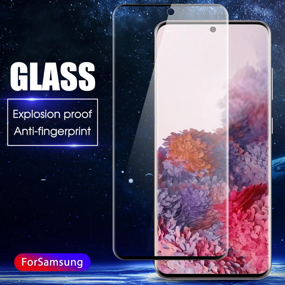 2 в 1 закаленное стекло для Samsung Galaxy S20 S10E Plus ультра камера len пленка M11 M31 M40 защита
