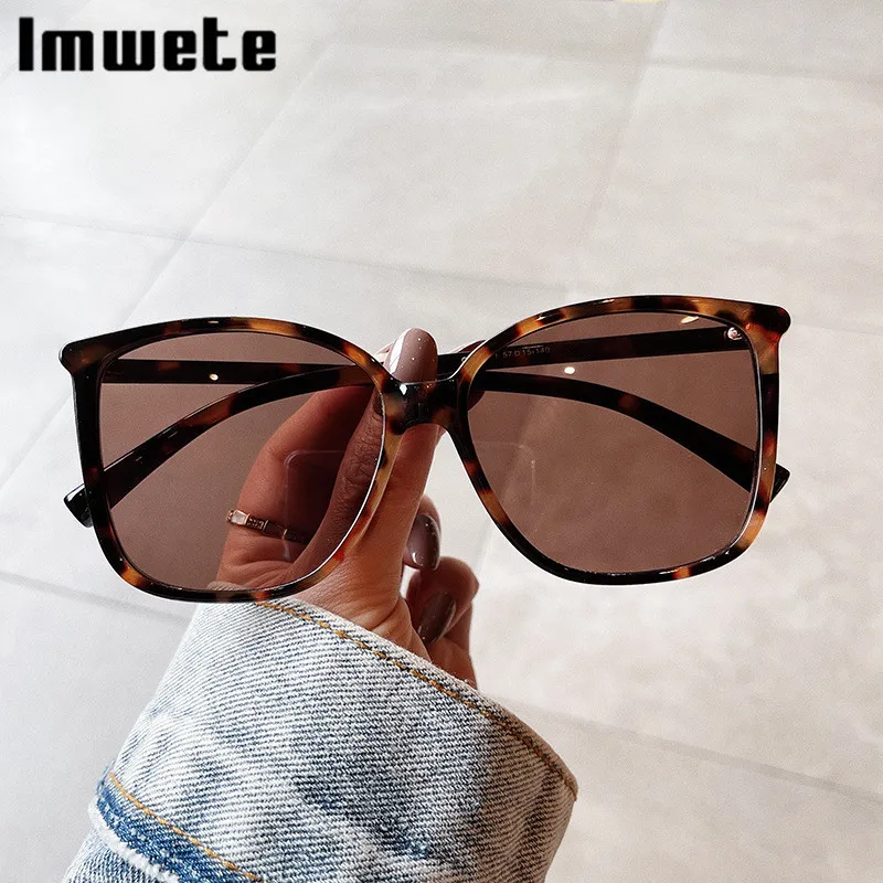

Imwete Oversize Sunglasses for Women Men Luxury Brand Designer Pink Eyewear Party Style Outdoors Shades Goggles Big Frame
