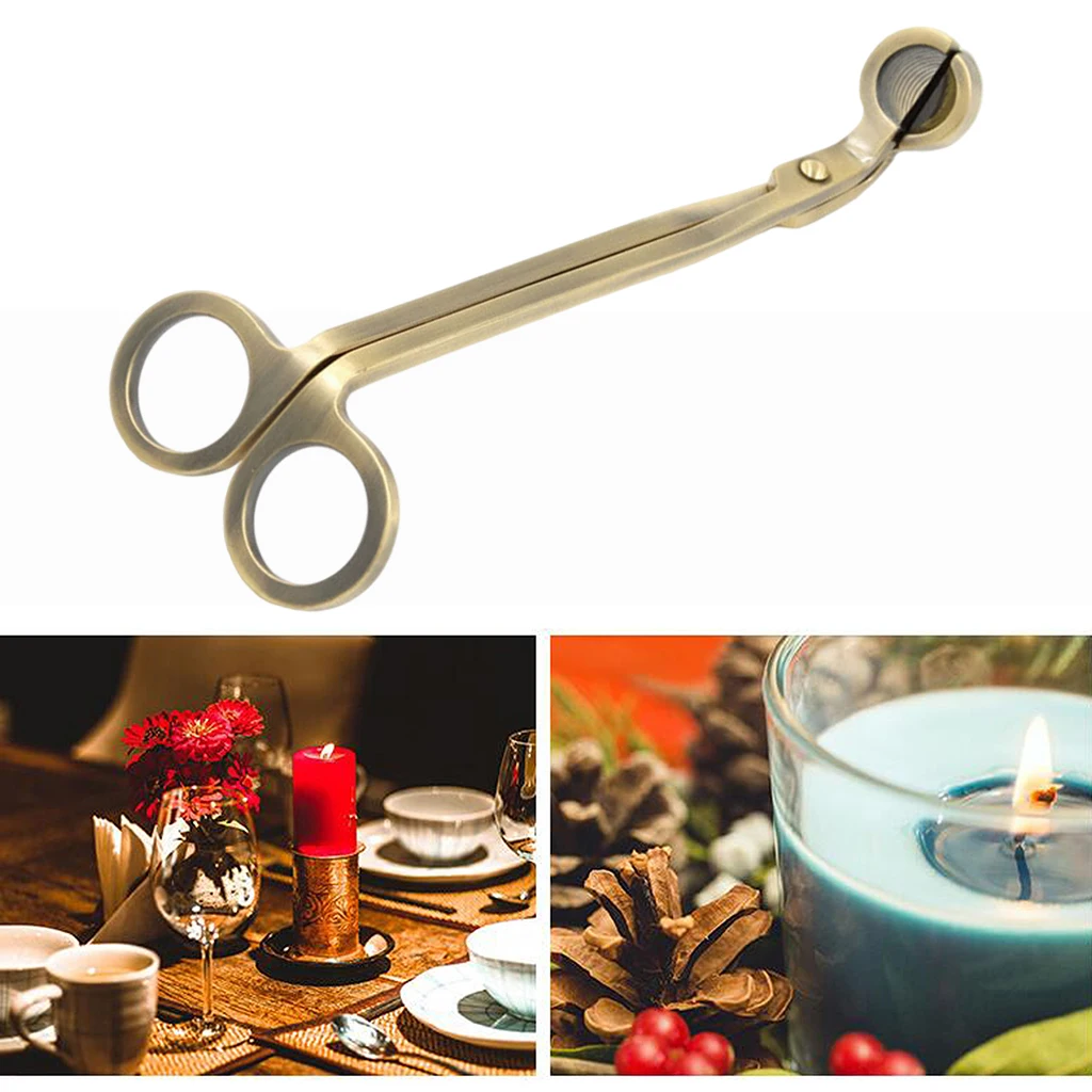 

Candle Wick Trimmer Stainless Steel Scissors Snuffers Reaches Deep Clipper