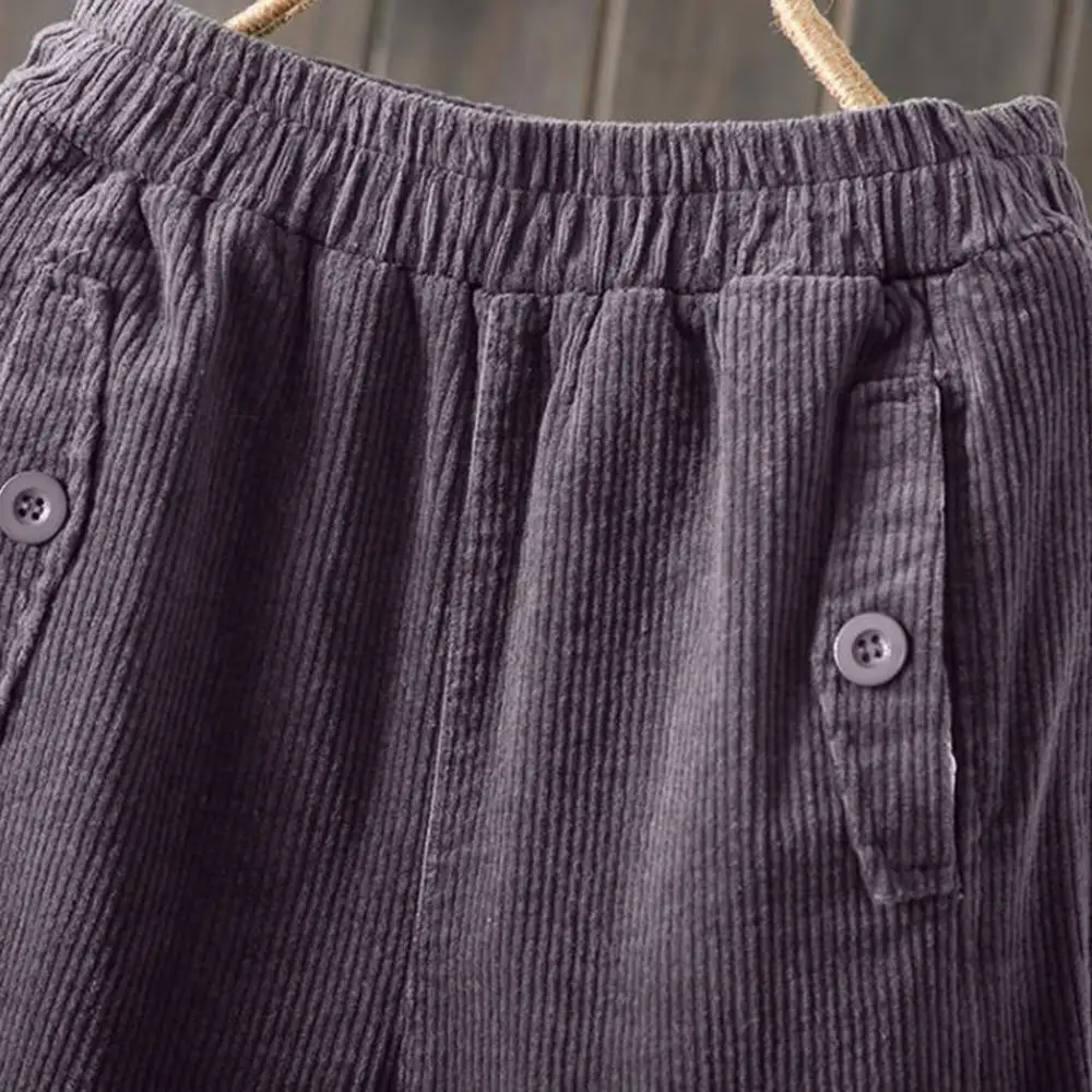 Весна-лето 2020 новые вельветовые брюки для женщин Повседневные Удобные с