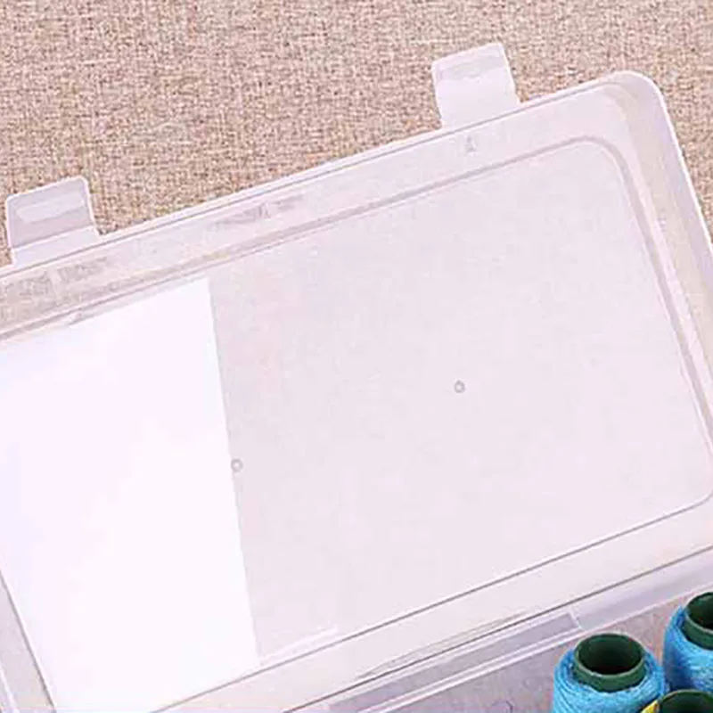 1Pcs Sewing Threads Box Bobbin Plastic Spools Carrying Storage Case Transparent Needle Organizer 42 Axis Sew Craft Container | Дом и сад