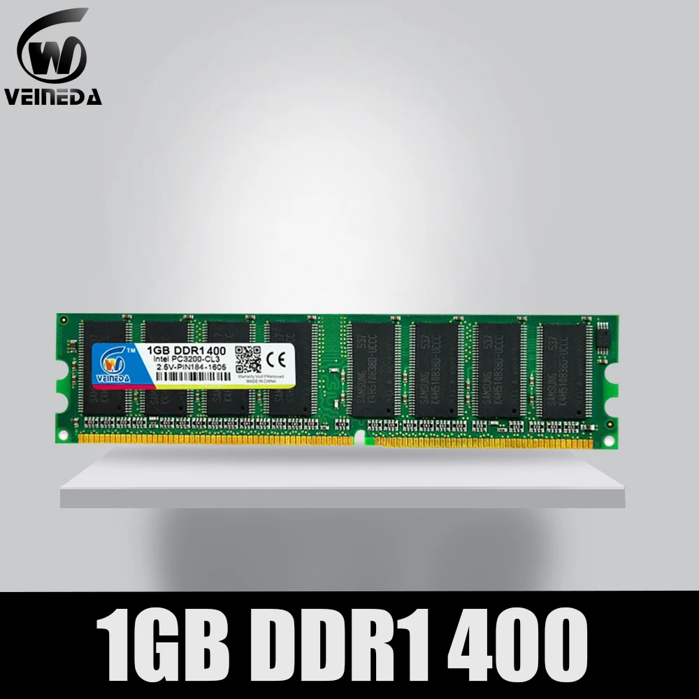Материнская плата VEINEDA DDR1 1 ГБ ОЗУ ddr 400 PC3200 ddr400 для AMD Intel совместимая с 333 PC2700|ddr 400|ram