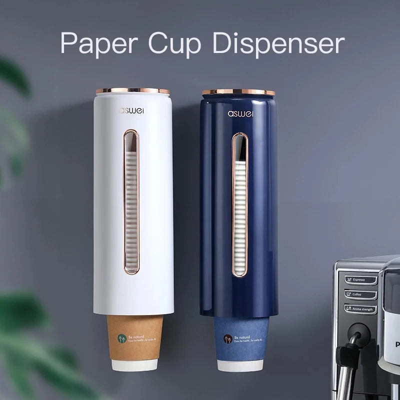 1PC Disposable Paper Cup Taker Automatic Water Dispenser Holder Home Office Space Saving Wall-Mounted Cups Storage Rack | Обустройство
