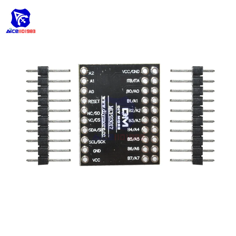 Diymore MCP23S17 двунаправленная 16-битная плата расширения ввода/вывода I2C