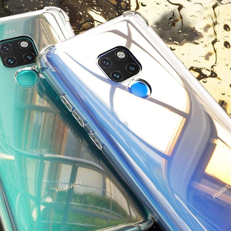 Противоударный чехол для Huawei P40 Pro P20 P30 Lite силиконовый из ТПУ Mate 20 10 30 P10 Nova 6 SE P Smart