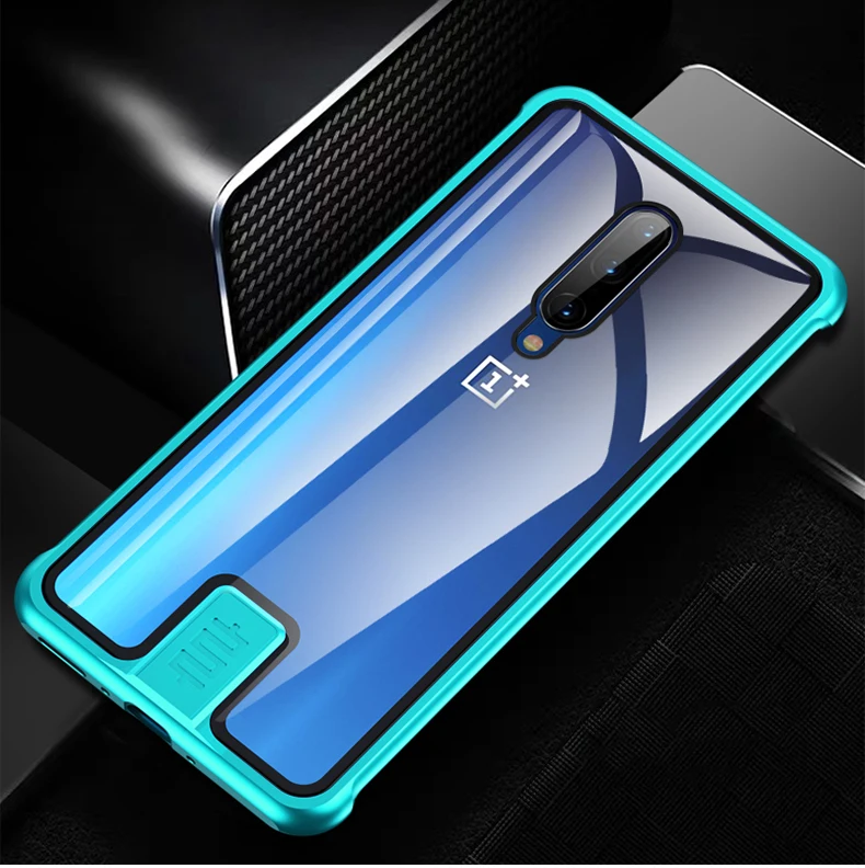 Роскошный Алюминиевый металлический чехол из закаленного стекла для Oneplus 7/7Pro чехлы для Oneplus 7 Pro металлический бампер рамка Coque