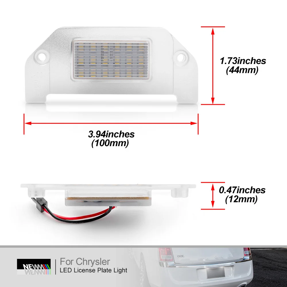 Для Chrysler 300 300C 2005-2014 Sebring 2007-2010 светодиодная подсветка для номерного знака Canbus