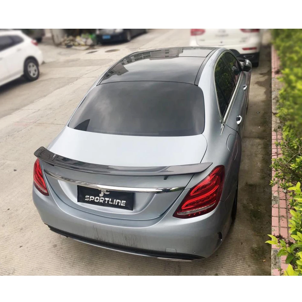Задний спойлер для Mercedes Benz C Class W205 4 дверный седан 2015 2019 задний из углеродного