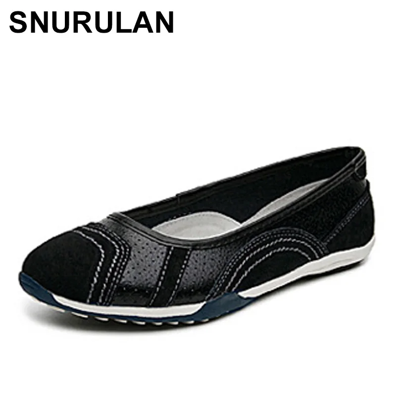 

SNURULAN PU Basic Faux Suede new TPR Boat Shoes Shallow Casual Lace-Up Round Toe women Slip-On flat summer Sewing fashion spring