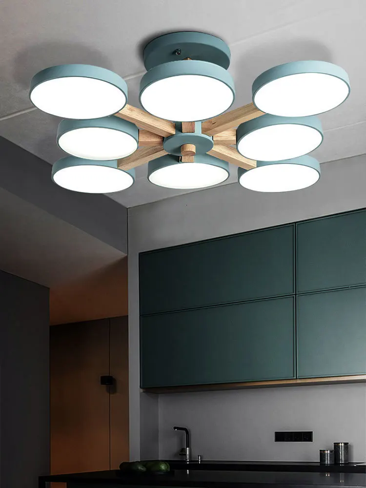 Армейское одеяло из потолочные светильники Квадратные Кольца для Гостиная