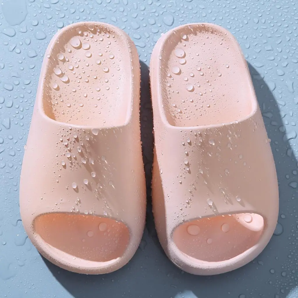 Шлепанцы Детские однотонные симпатичная пляжная обувь для мальчиков и девочек