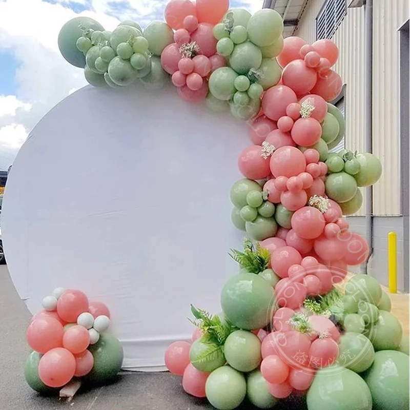 

109pcs Retro Bean GreenPink Color Balloon Garland Arch Kit Wedding Birthday Party Baby Shower Decorations Helium balloon