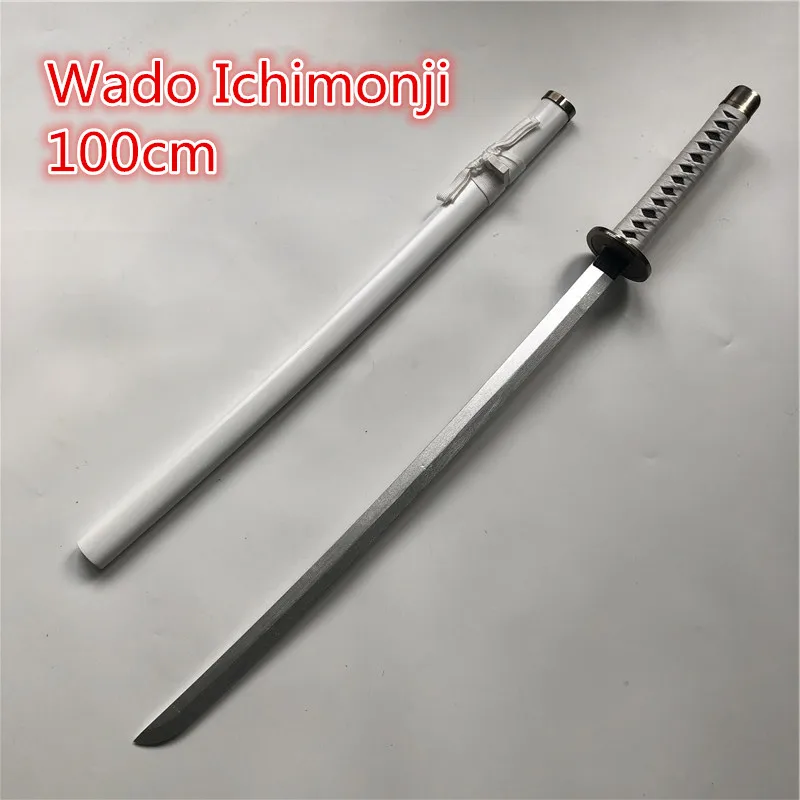 

1:1 Anime Cosplay Wado Ichimonji Roronoa Zoro Sword Weapon Armed Katana Espada Wood Ninja Knife Samurai Sword Prop Toys 100cm