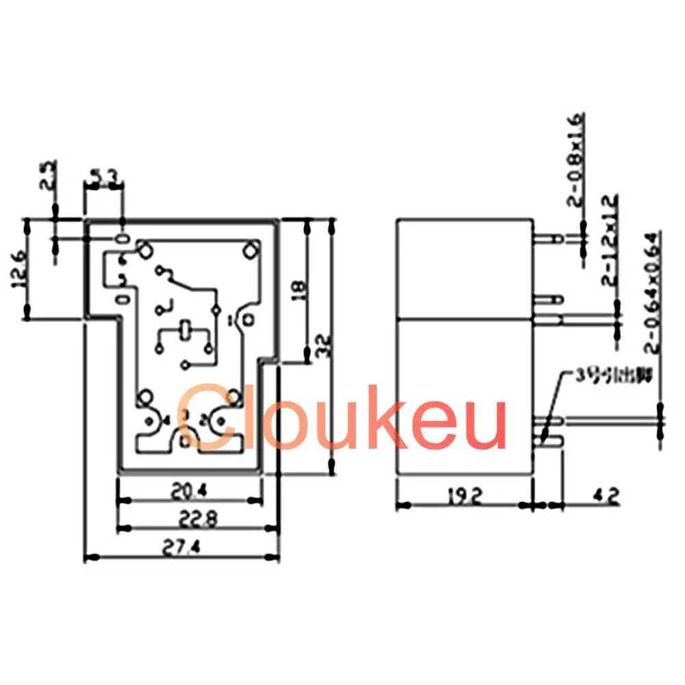 Реле HJQ-15F-S-H -Z 5V 12V 24VDC 20A 5pin 6pin | Строительство и ремонт